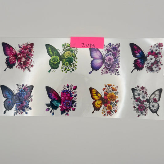 butterflies and flowers