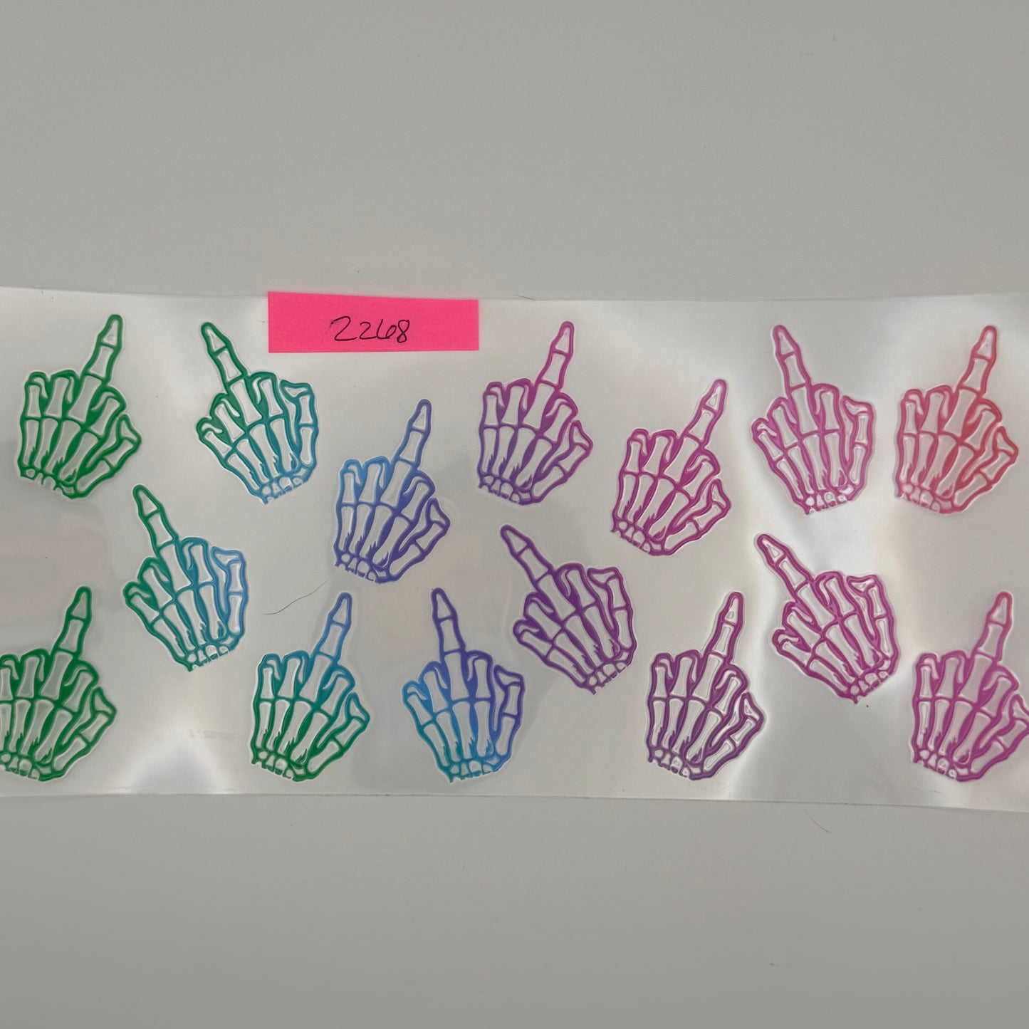 pastel fingers