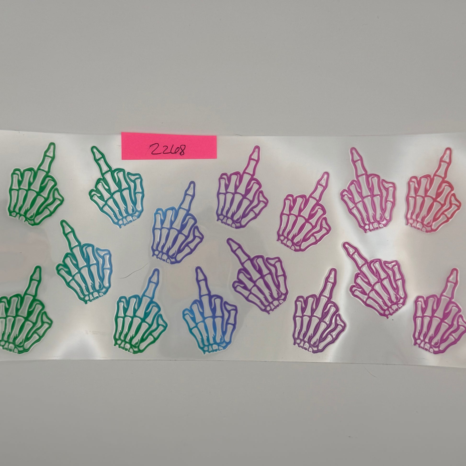 pastel fingers
