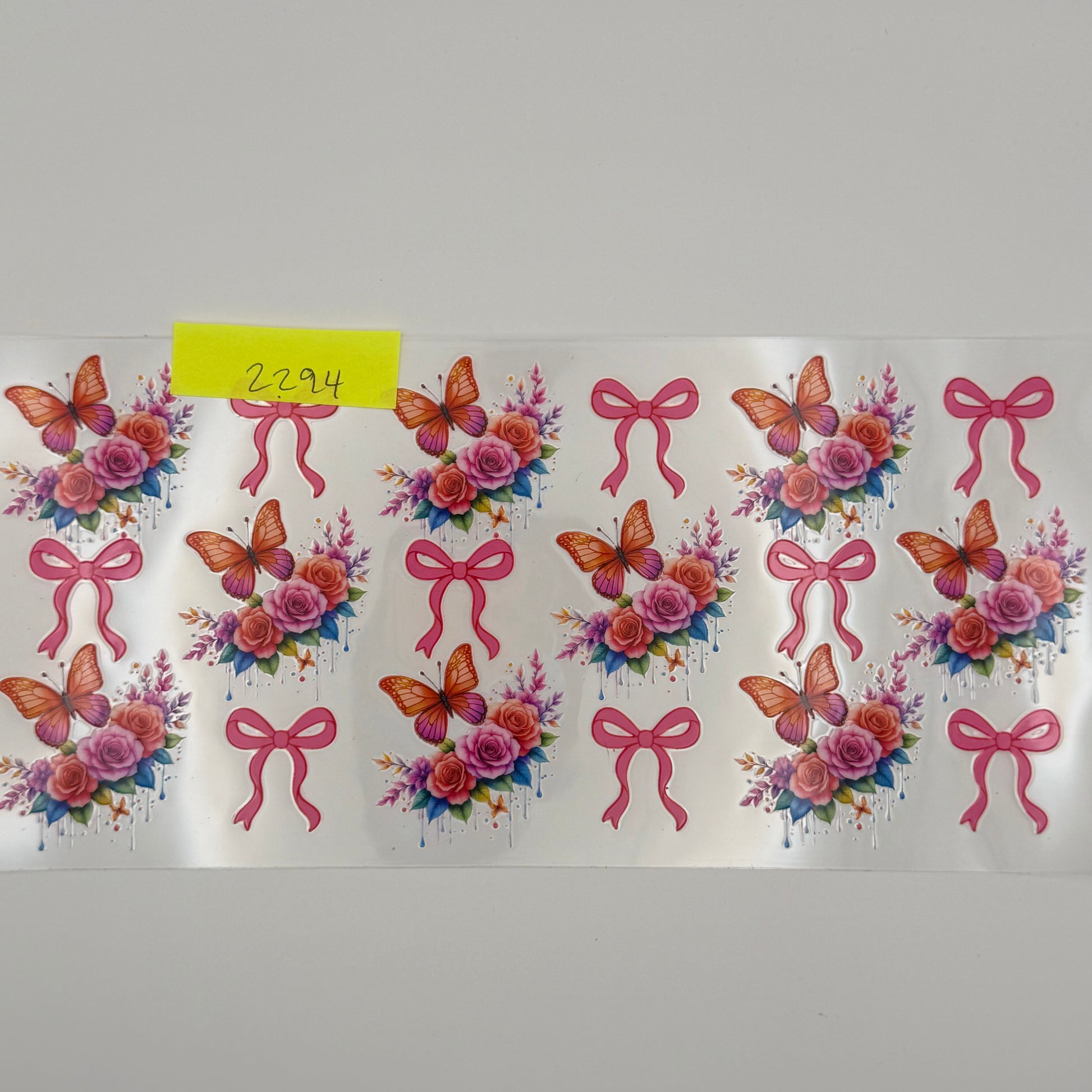 butterflies, bows & flowers