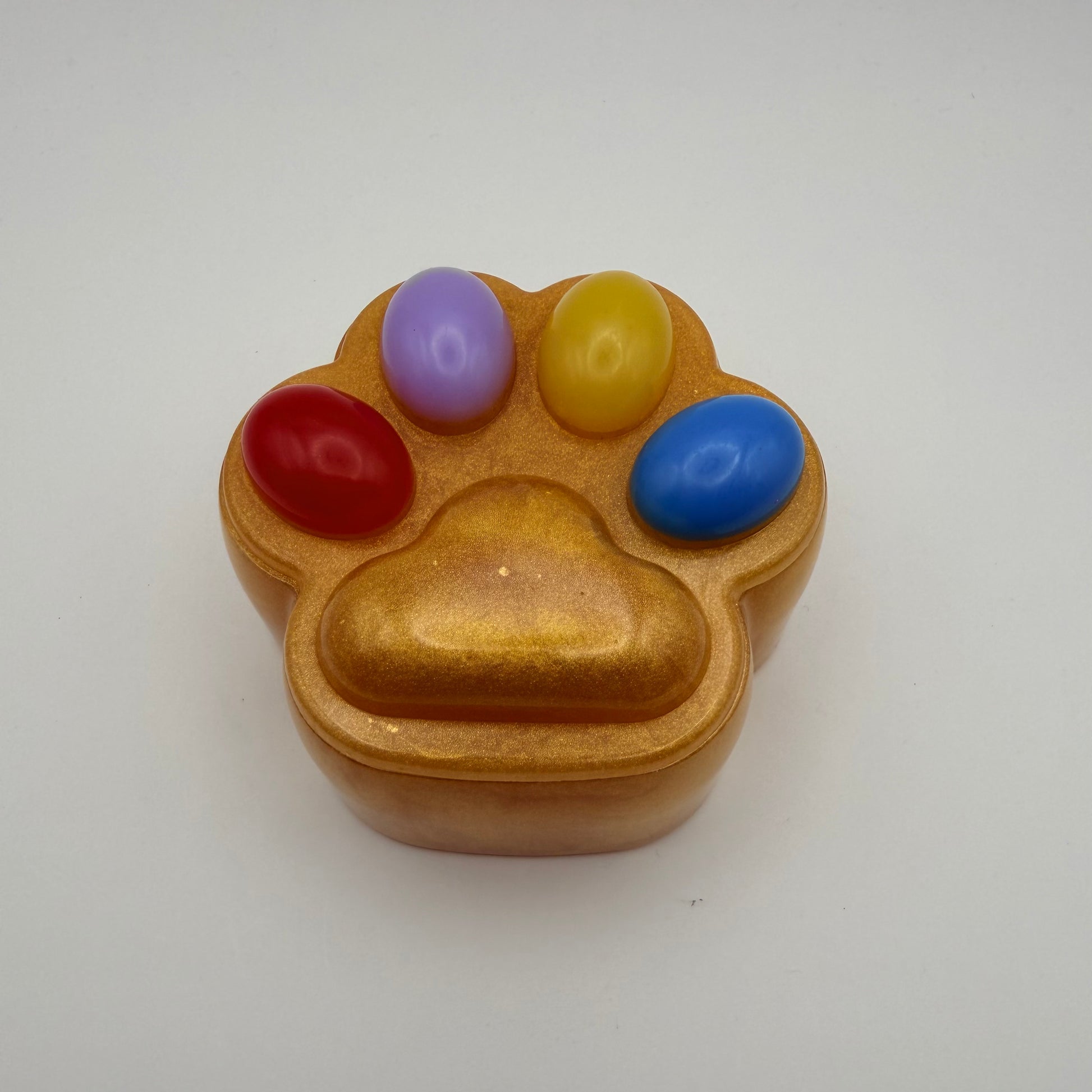 small paw print container with lid