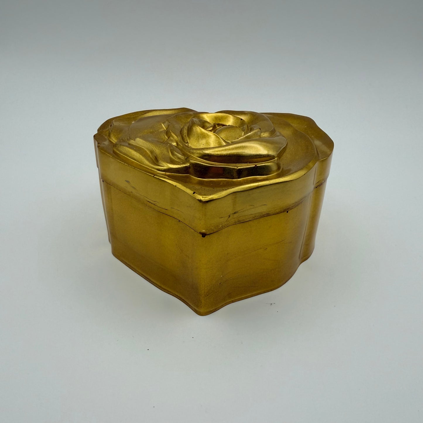 Stunning Gold Heart Container