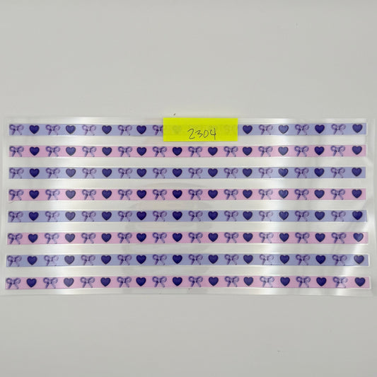 pink lines, hearts and bows