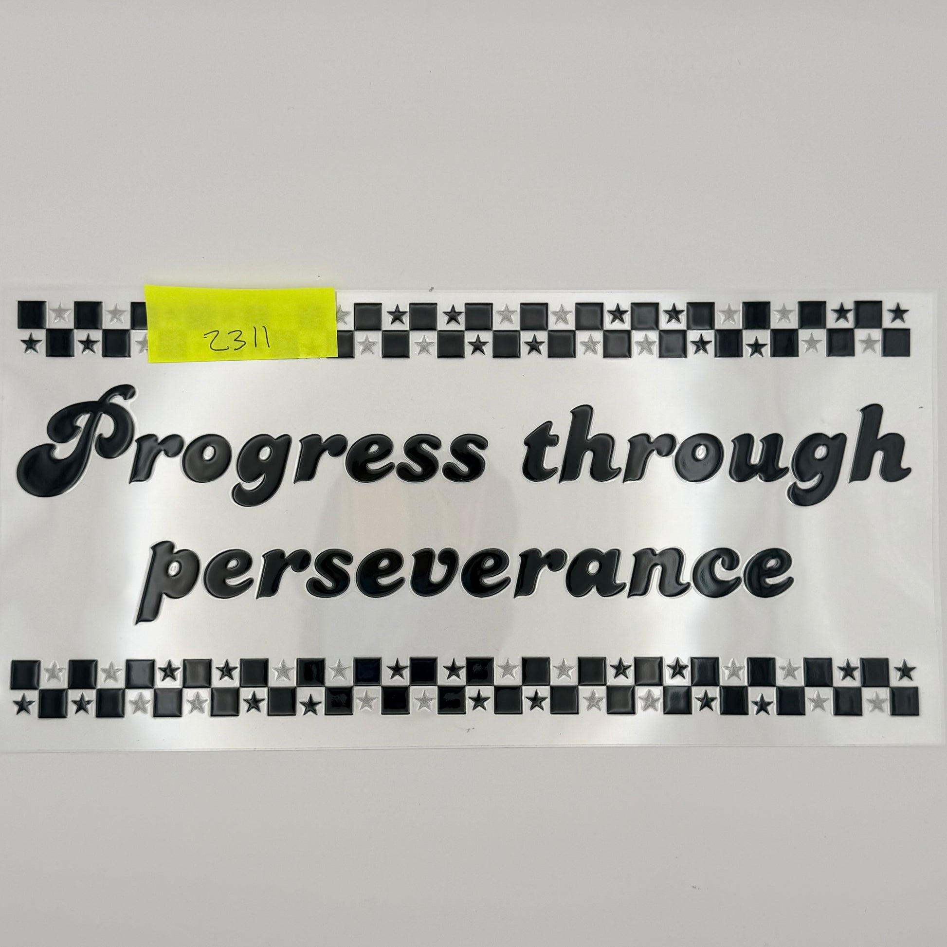 progress through perseverance