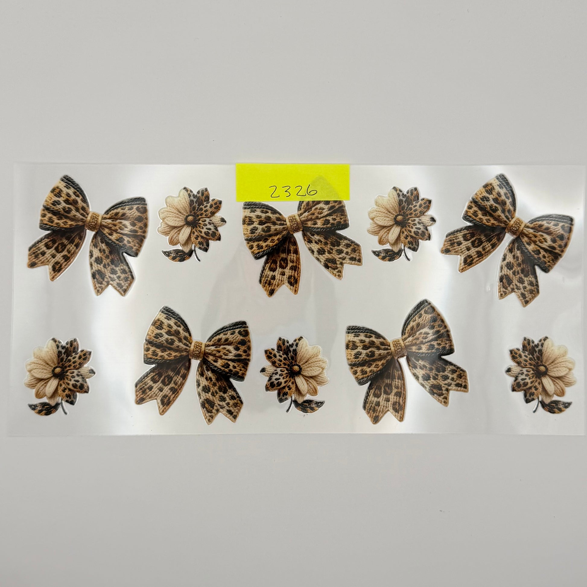 cheetah print bows & flowers