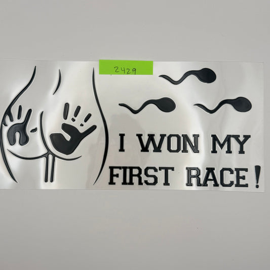 I won my first race