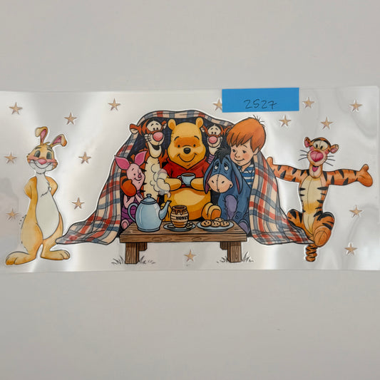 pooh under blanket
