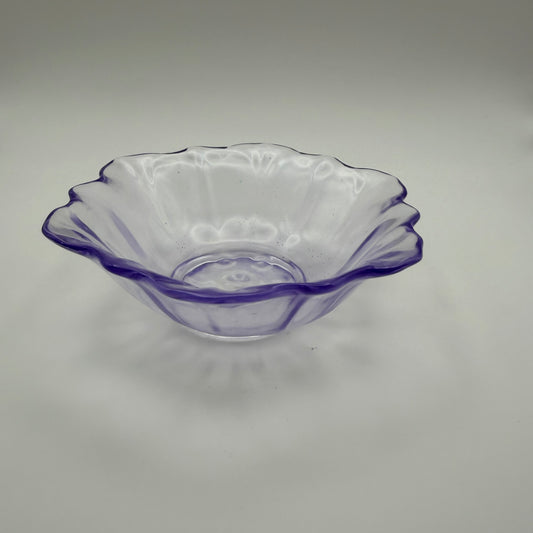 Small Flower-Shaped Bowl - Purple Hue