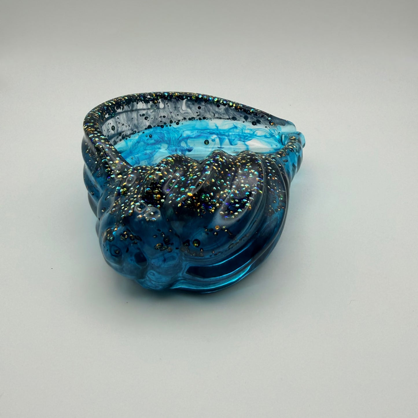 Bubble Glitter Ocean Inspired Shell Dish