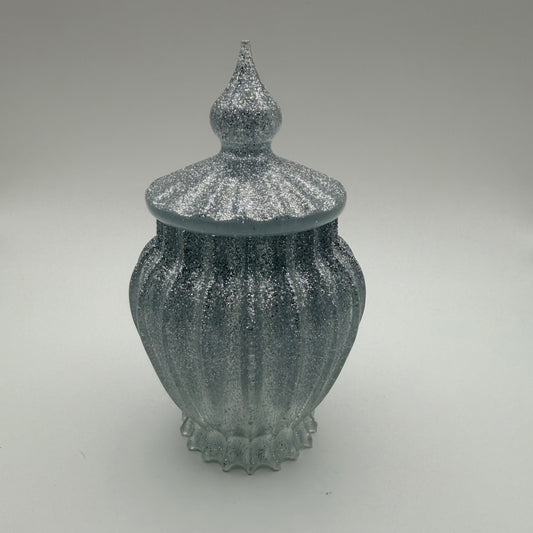 Sparkly Vintage Style Container with Lid