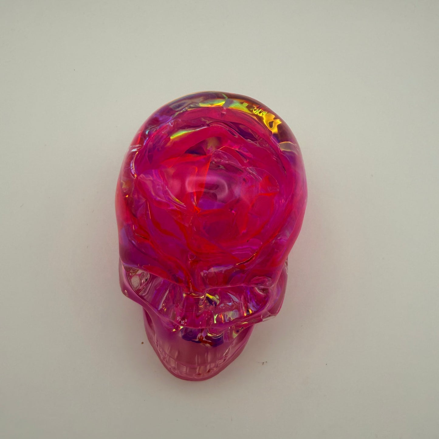 Pink Rose Small Skull