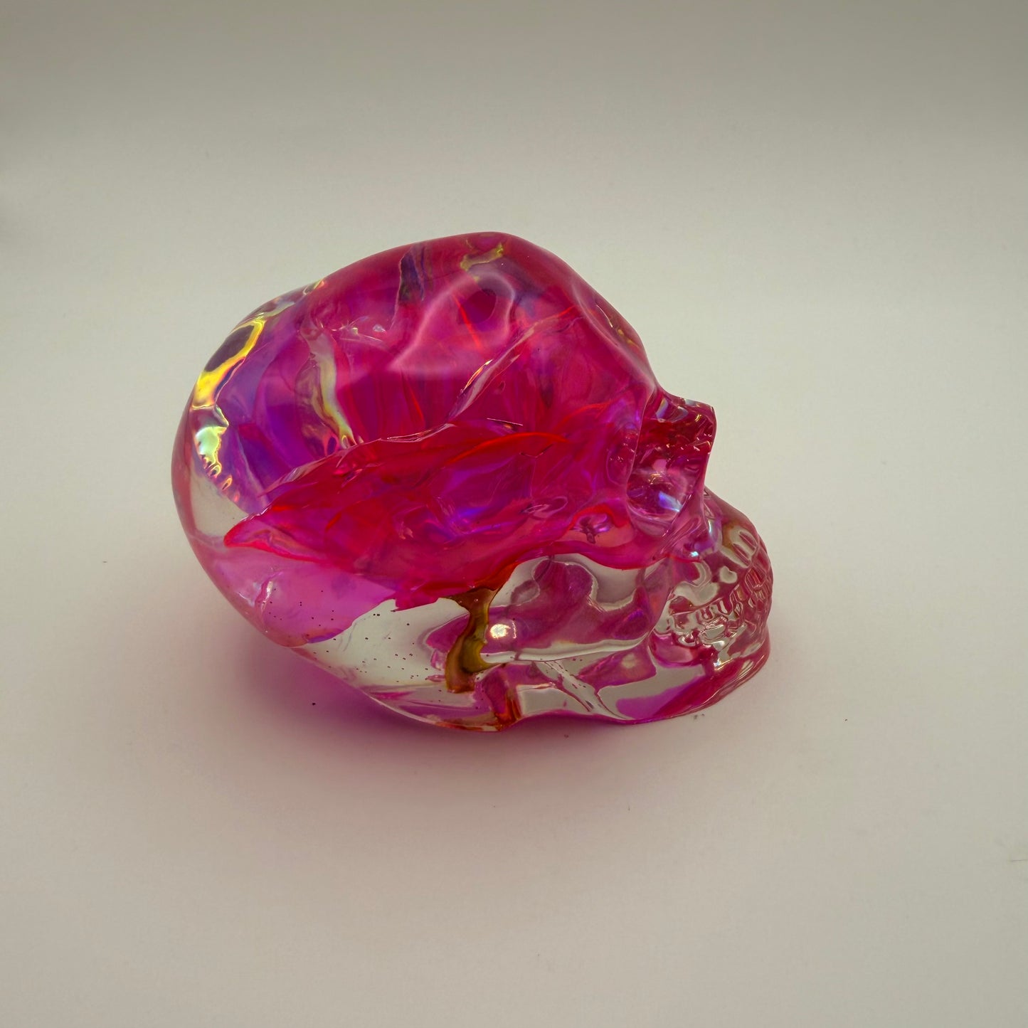 Pink Rose Small Skull