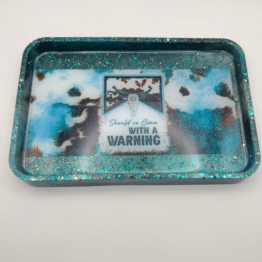 Rectangular Tray - Country Western Style