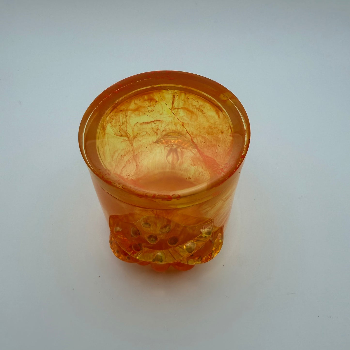 Orange and Yellow Mushroom Container