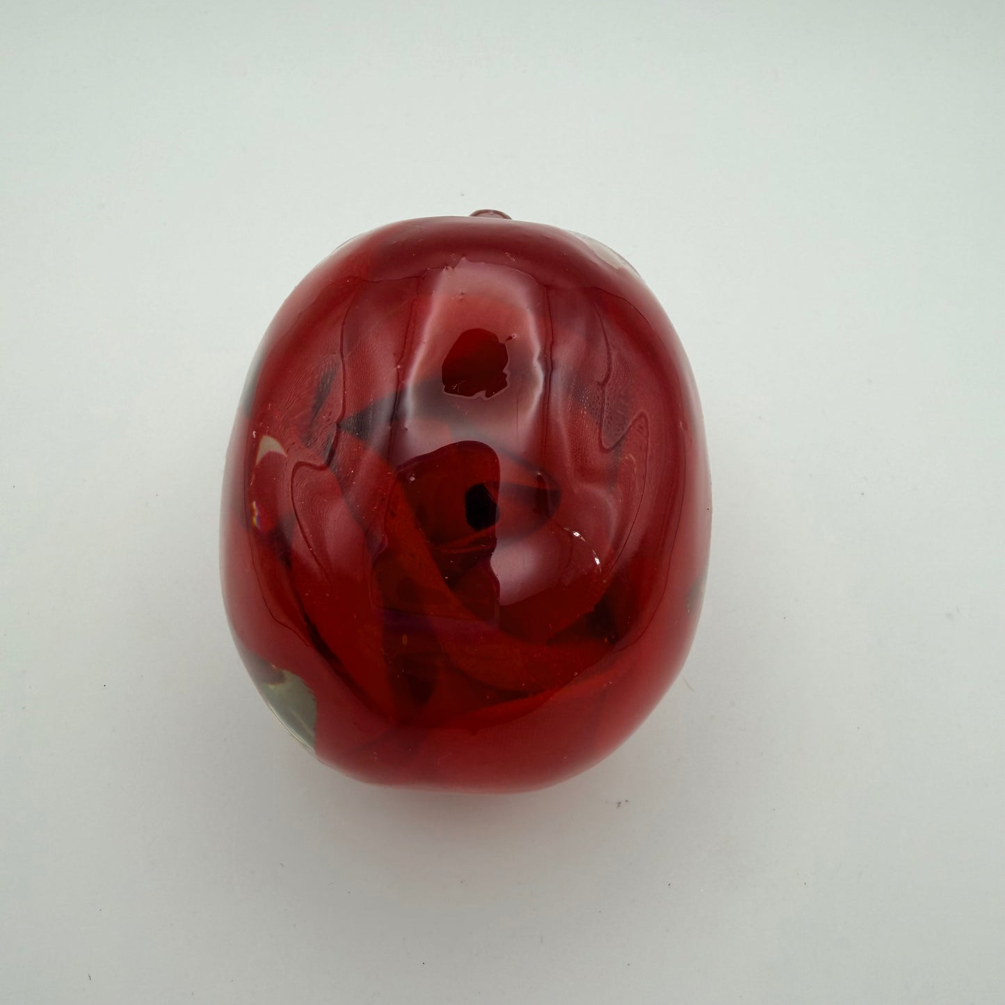 Red Rose Small Skull