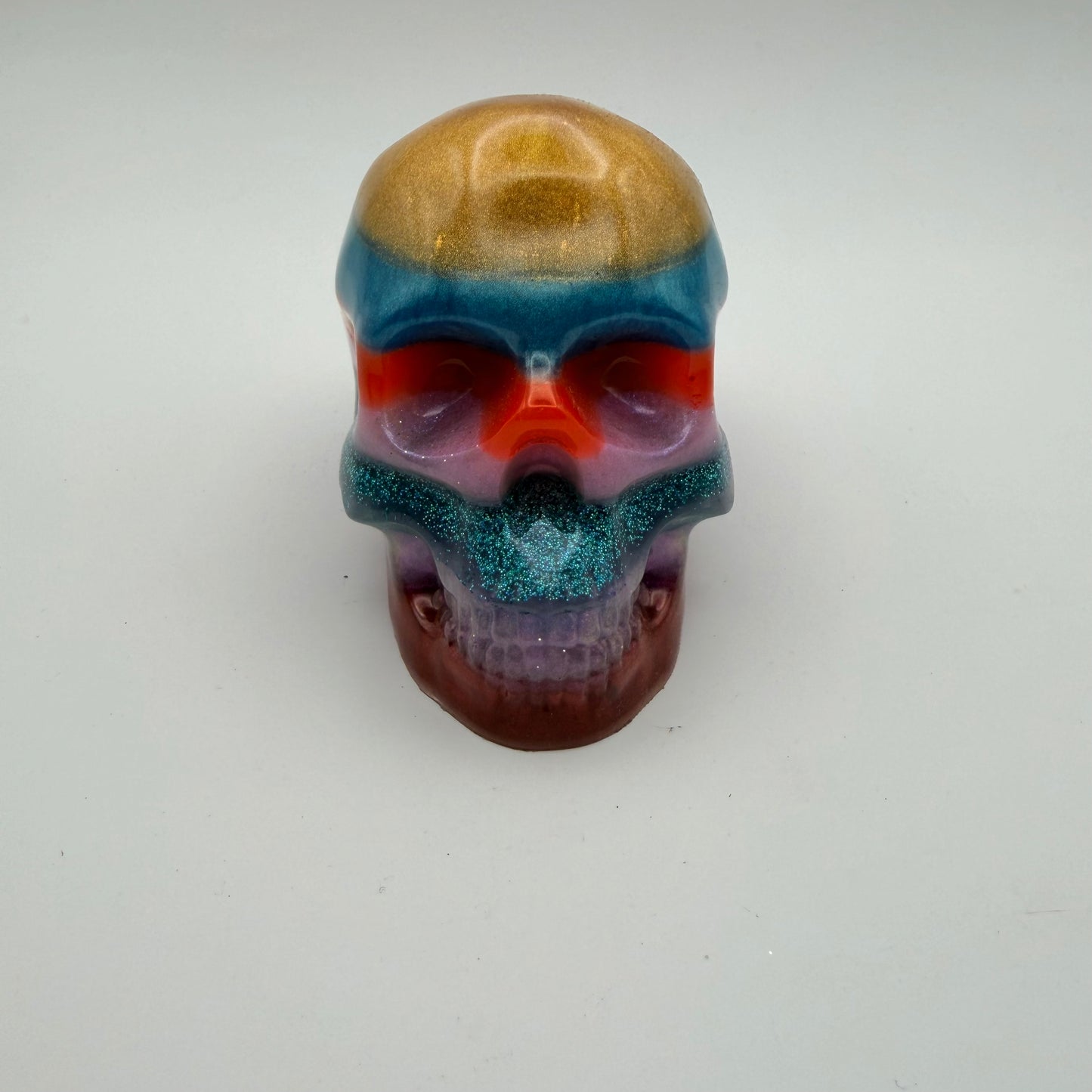 Multicolor Striped Small Skull