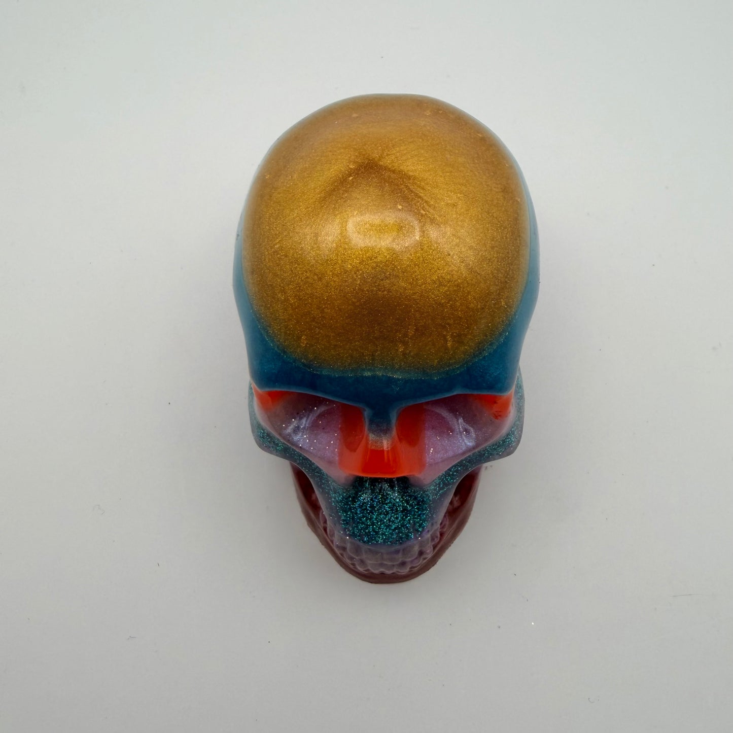 Multicolor Striped Small Skull