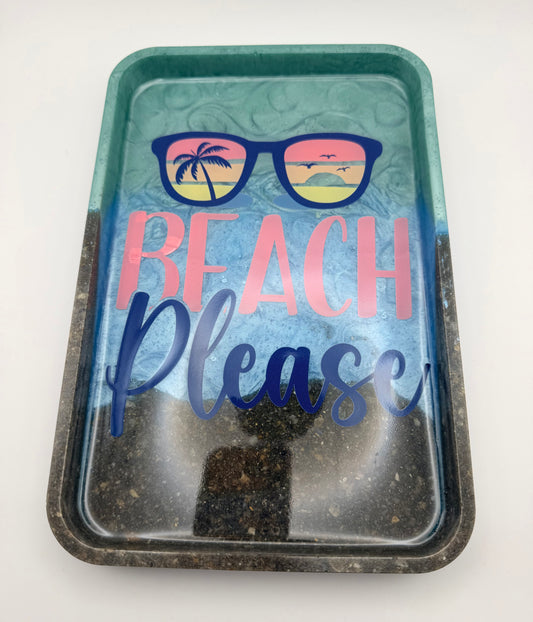 Beach Please! Rectangular Tray