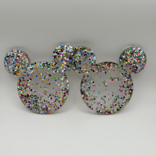 Set of two Mouse Ear Coasters