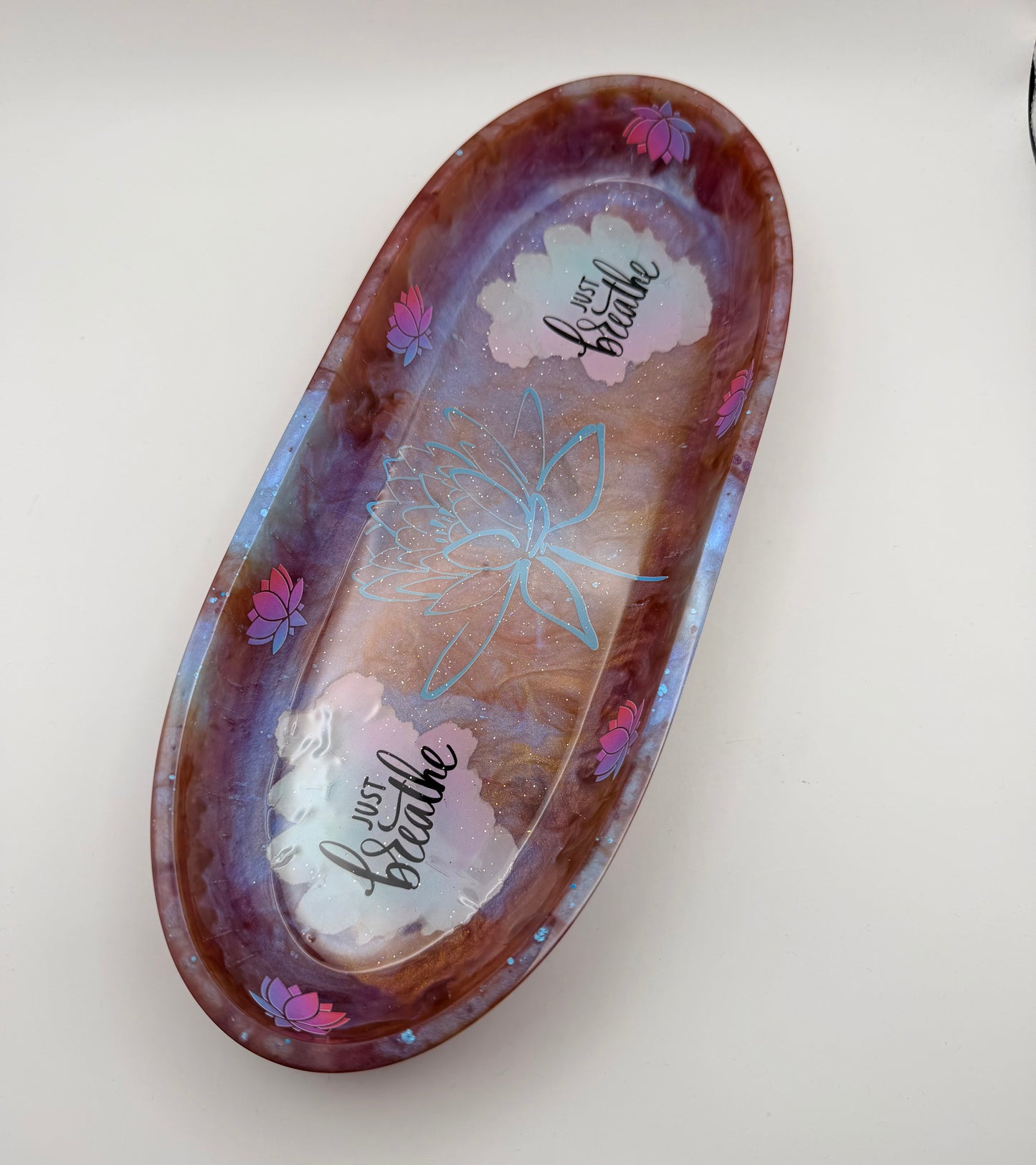 Large Just Breathe Tray/Bowl