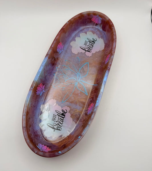 Large Just Breathe Tray/Bowl