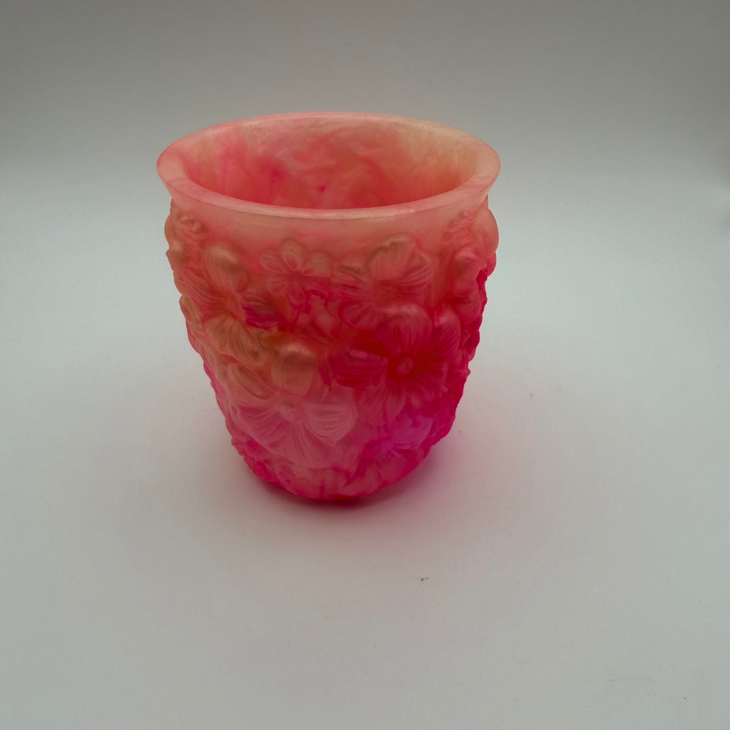 Pink and Cream Flower Container
