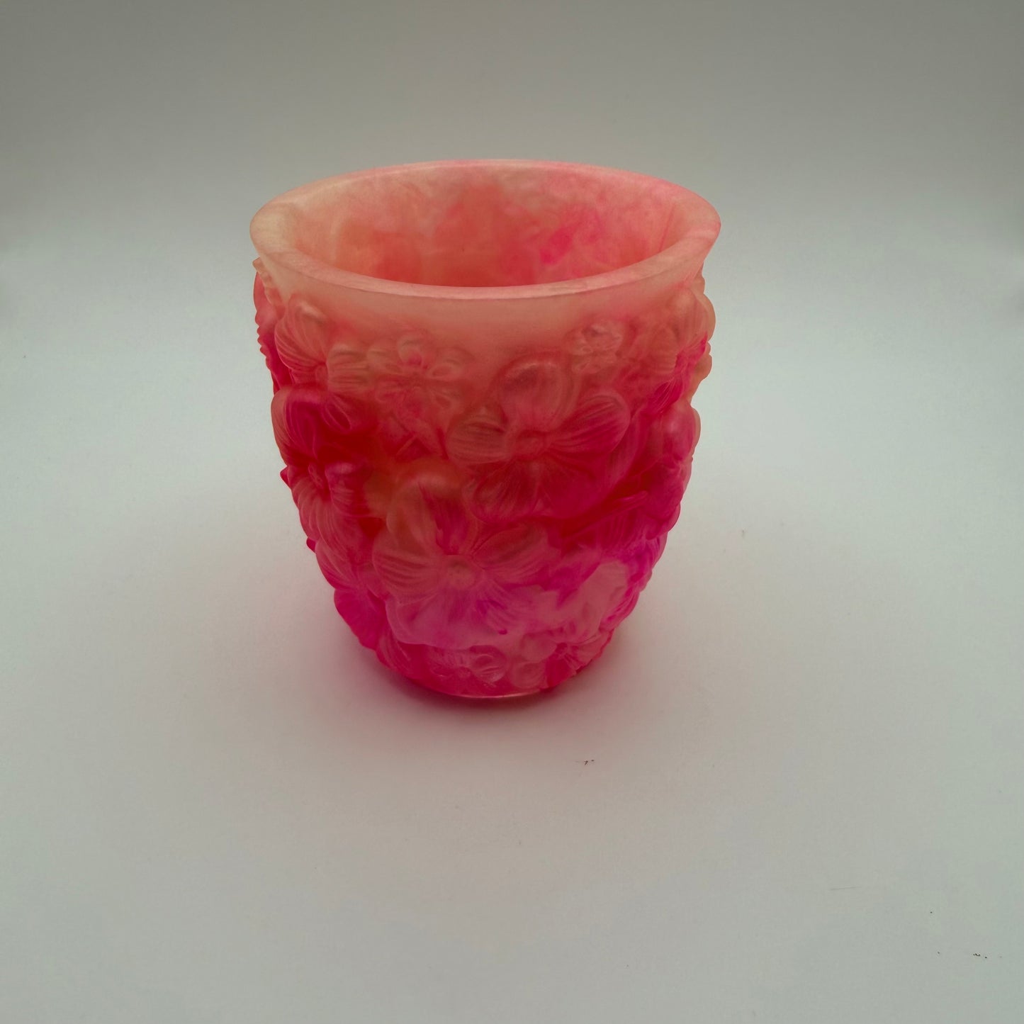 Pink and Cream Flower Container
