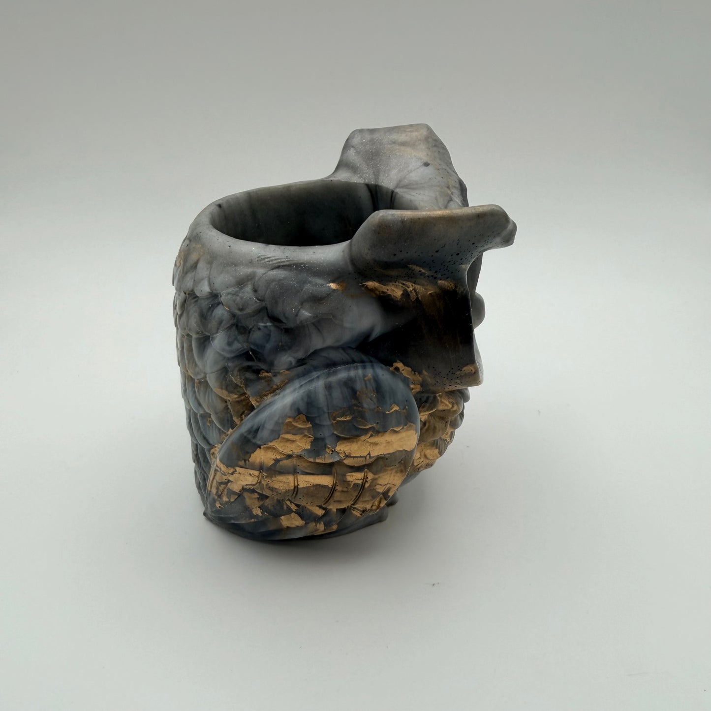 Marble & Gold Wise Owl Container