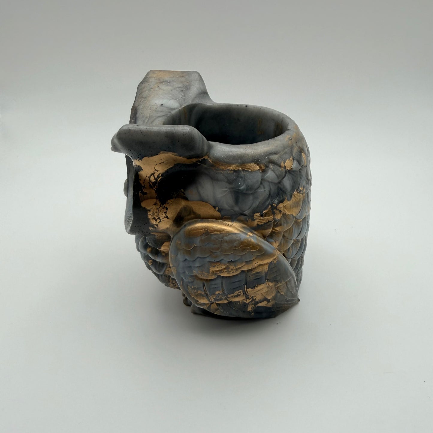 Marble & Gold Wise Owl Container