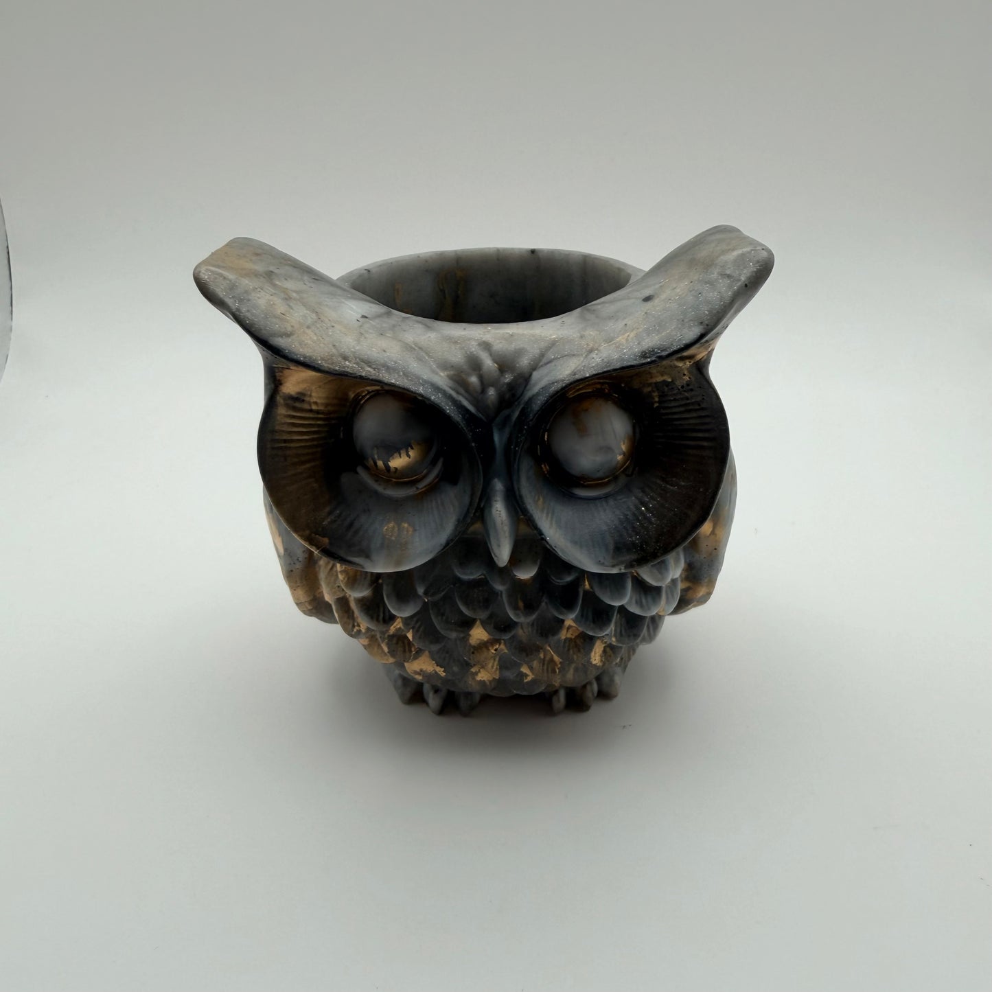 Marble & Gold Wise Owl Container
