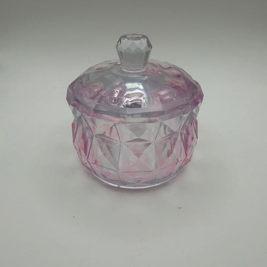 Beautiful Clear Diamond and Light Pink Container