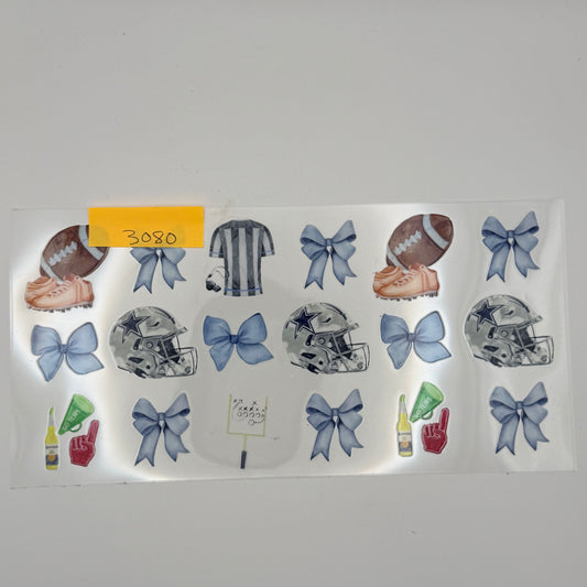 cowboys bows helmet footballs