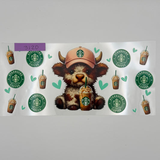 Sbucks highland cow