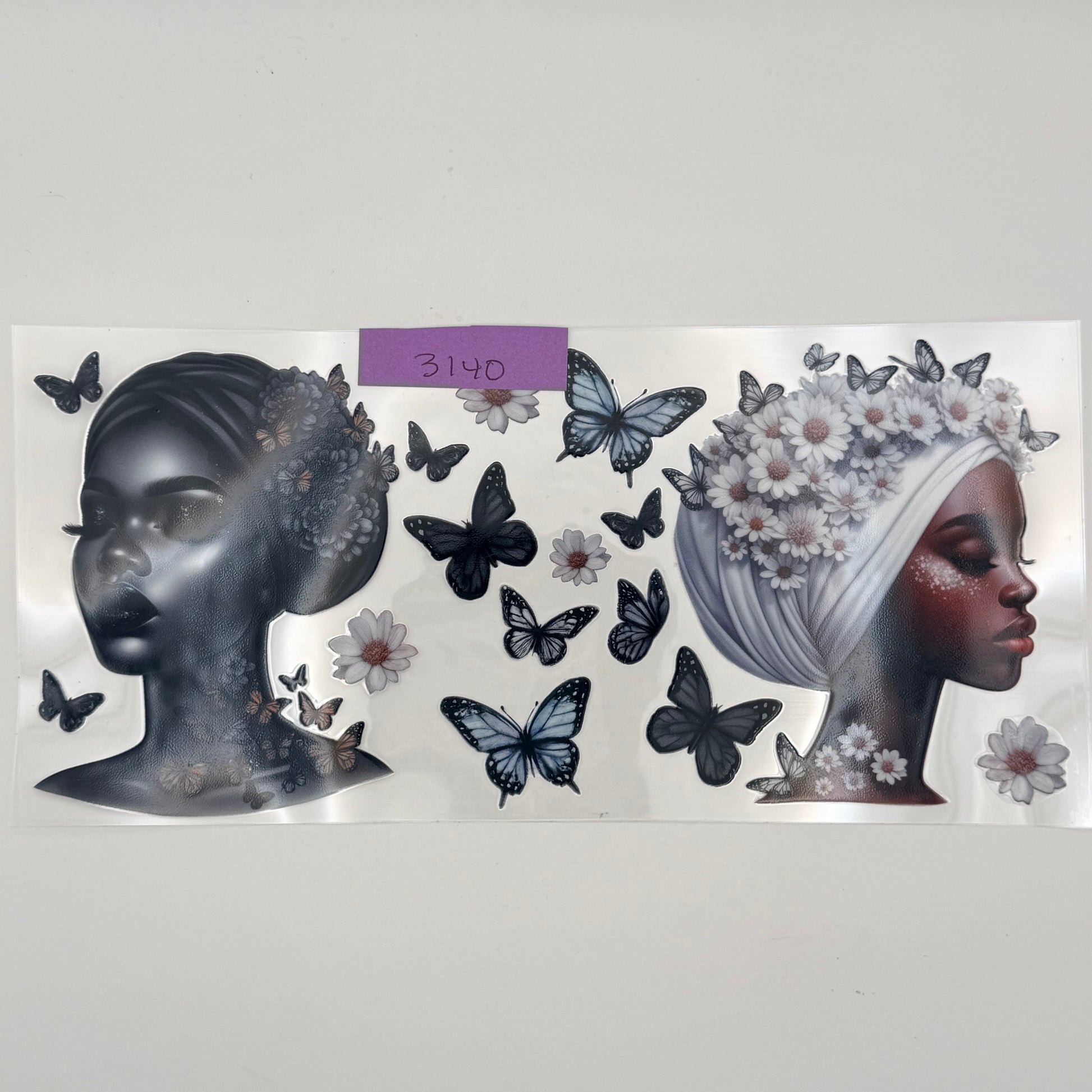 Queens with butterflies and flowers