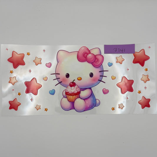 Hello Kitty with a cupcake