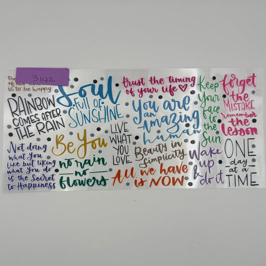 Inspirational sayings