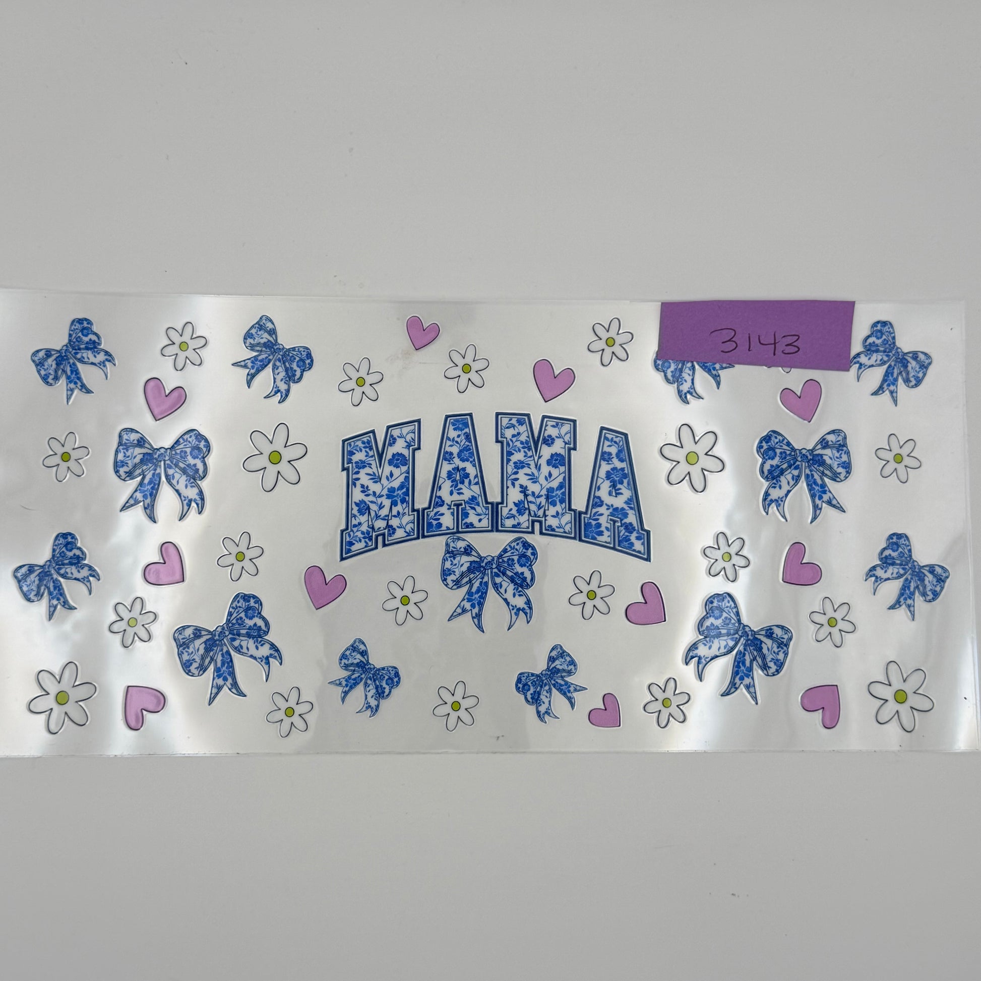 Blue Mama with Flowers & Bows