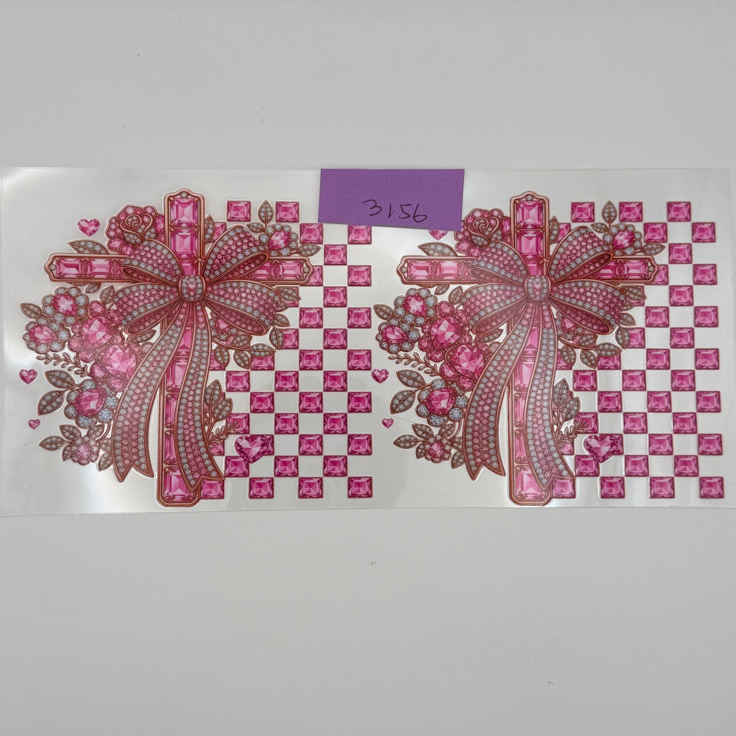 Sparkly bows & crosses