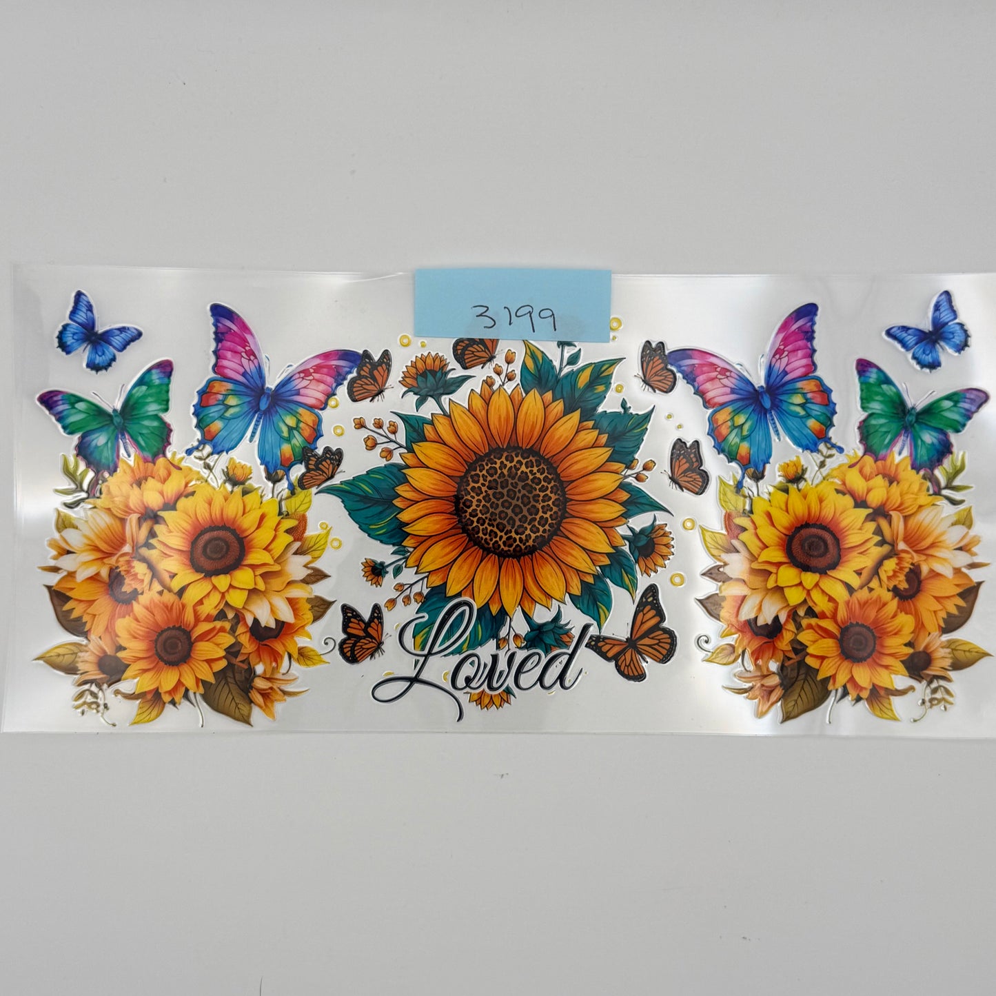 Loved sunflowers and butterflies