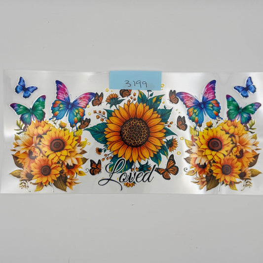 Loved sunflowers and butterflies