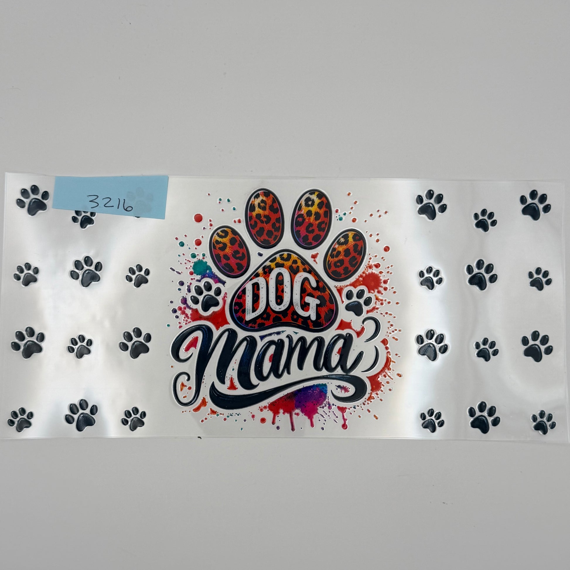 Animal print dog mama paw prints