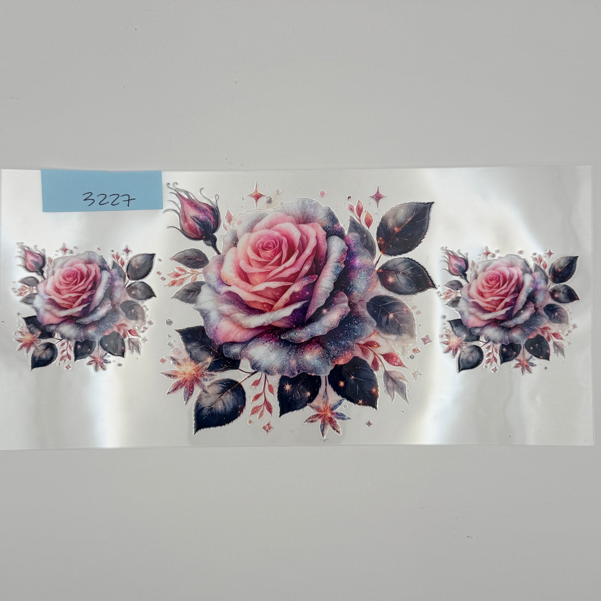 Pink and gray roses