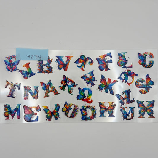 Letters and butterflies