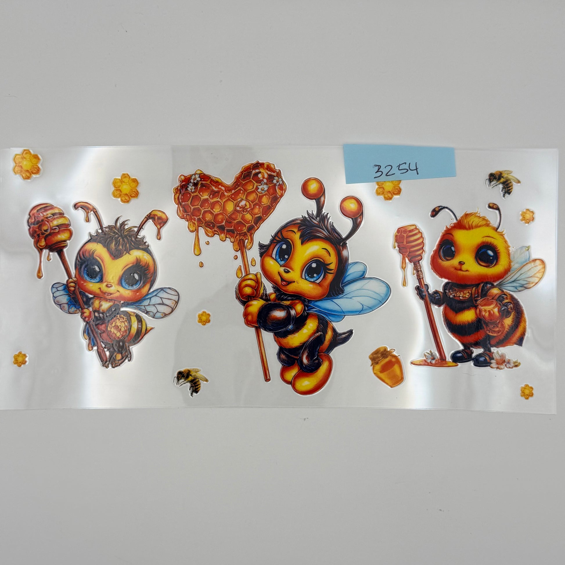 Honey bees with honeycomb