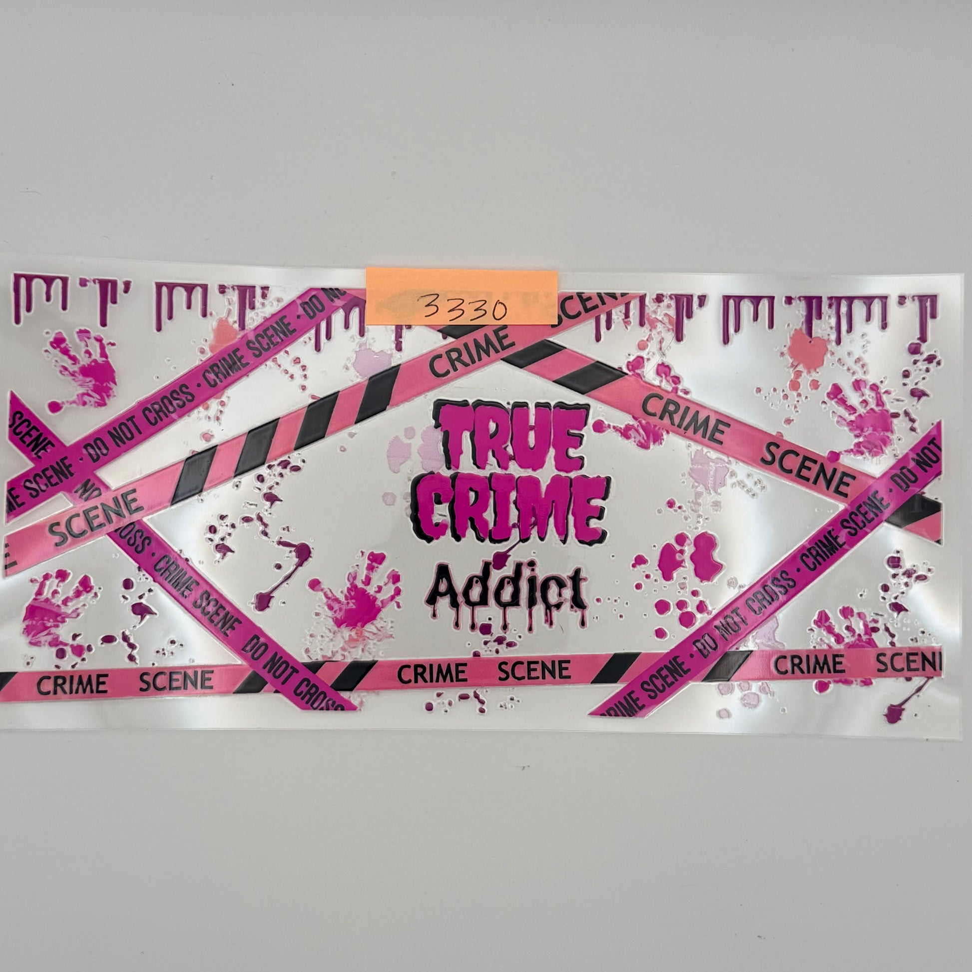 Pink true crime addict