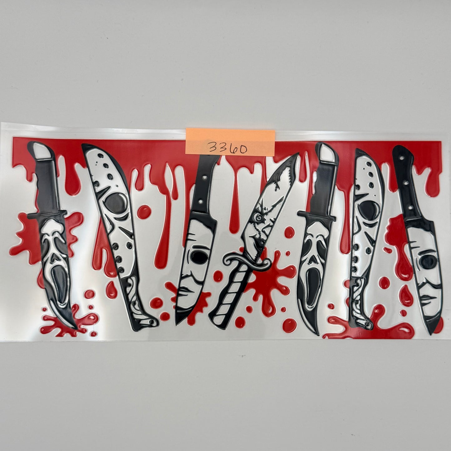 Blood drip knives horrow movie characters