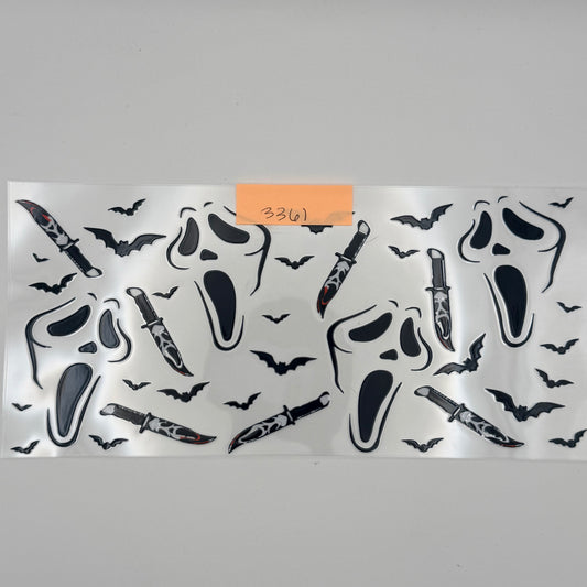Black and white scream knives