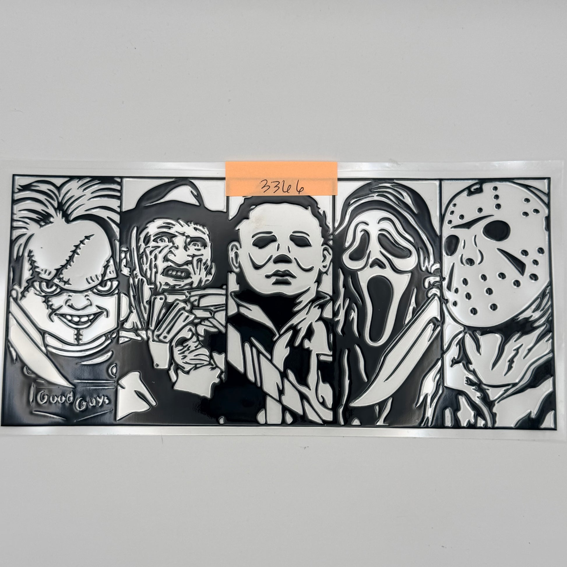 Chucky, freddy, michael, ghostface, jason