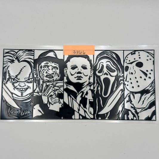 Chucky, freddy, michael, ghostface, jason