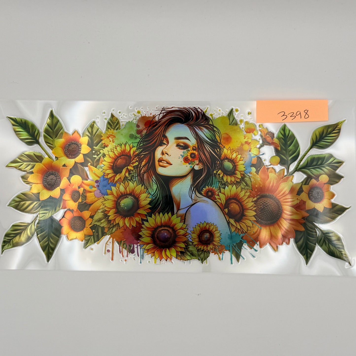 Sunflower girl holographic